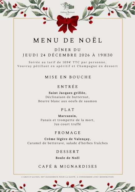 Menu Noël 2026